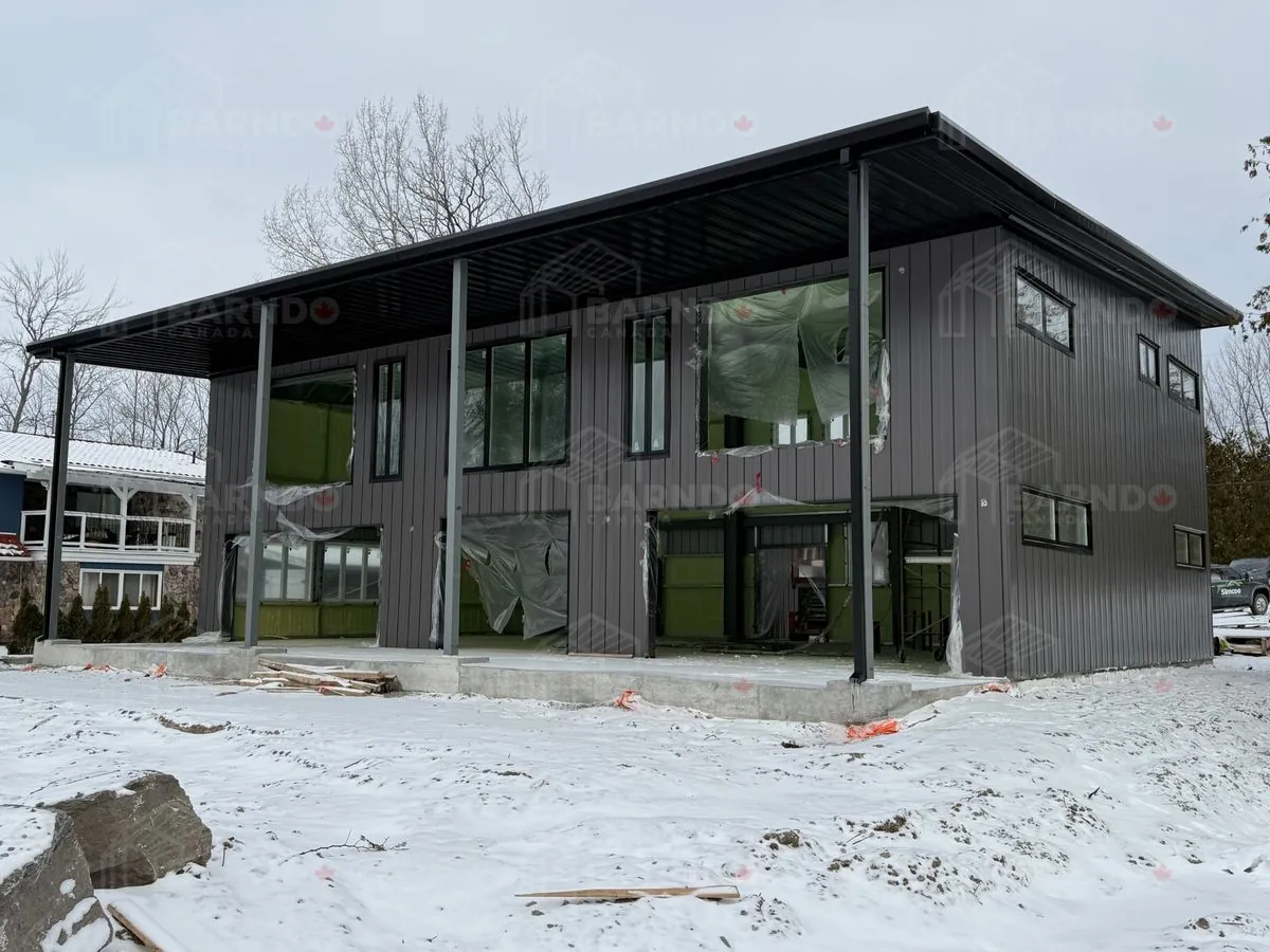 Tay, Ontario Mono-Slope Barndominium – 2,379 sq ft