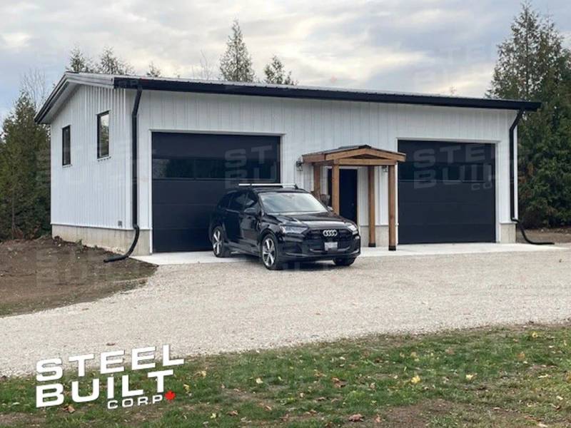 30x40x14', Steel garage, Priceville, Ontario.